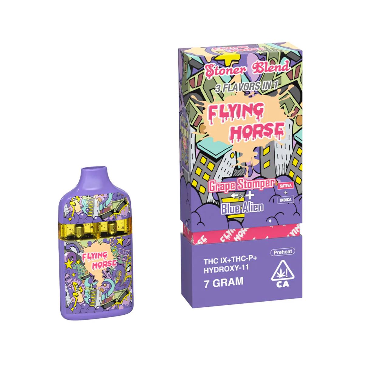Flying Horse Stoner Blend 7G Disposable – 3 Flavors in 1