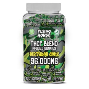 FLYING HORSE THCP BLEND INFUSED GUMMIES 96000MG 80CT/JAR